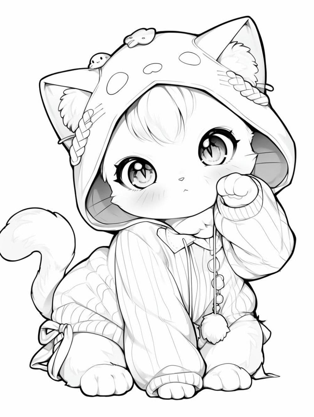 Tập tô màu con mèo