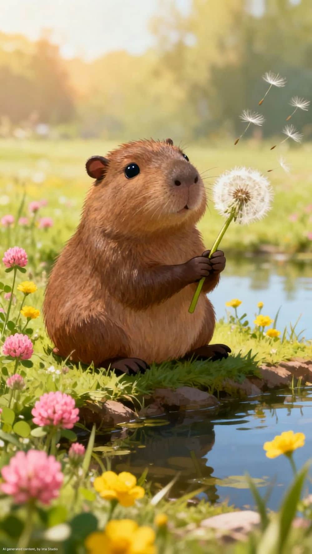 Vẽ tranh capybara dễ vẽ