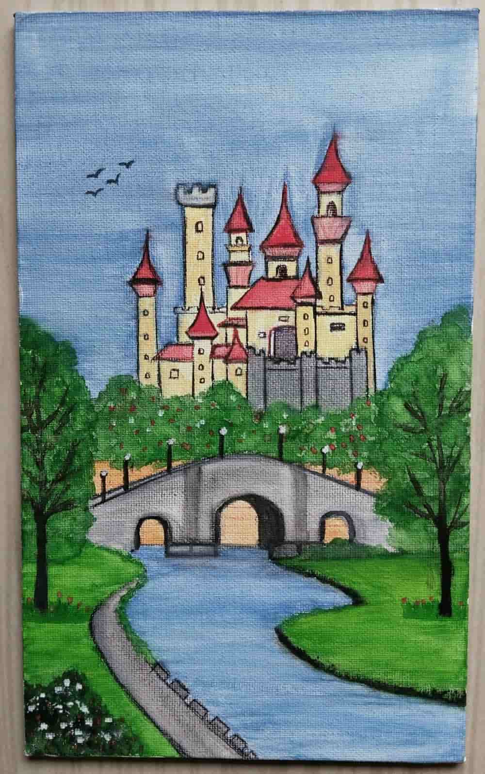 Vẽ tranh thiên nhiên núi