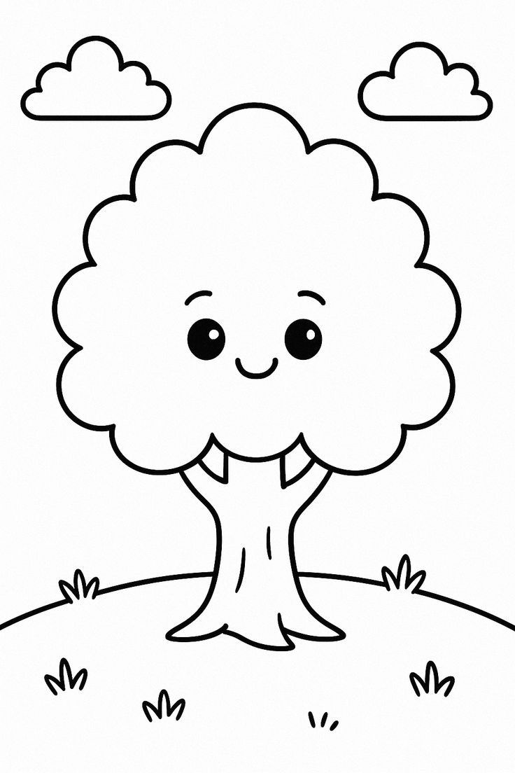 ảnh tô màu cute dễ