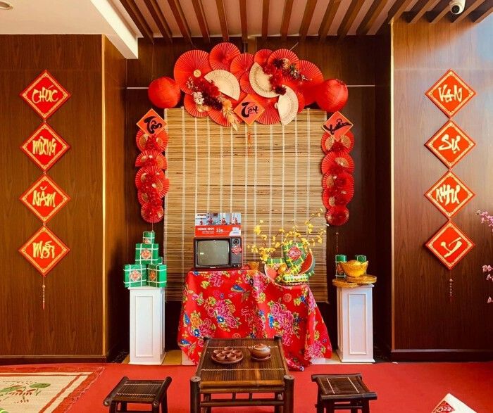 ảnh trang trí mành tết đẹp nhất