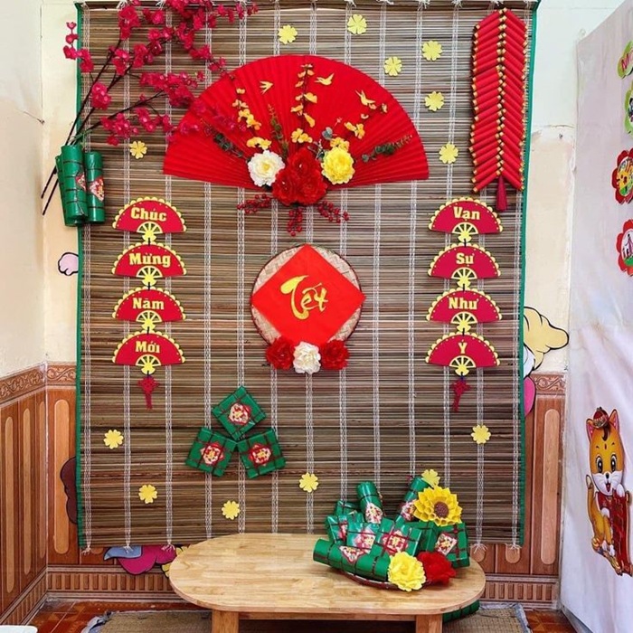 ảnh trang trí mành tết siêu đẹp