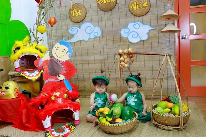 ảnh trang trí tết trung thu cho trường học cực cute