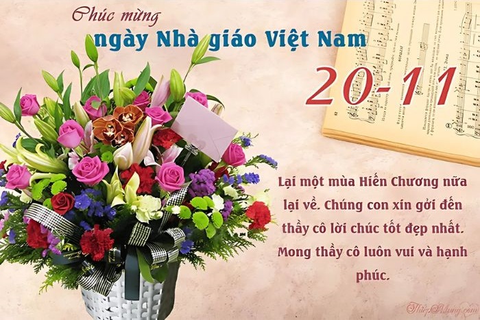 ảnh trang trí thiệp 20/11 cực đẹp
