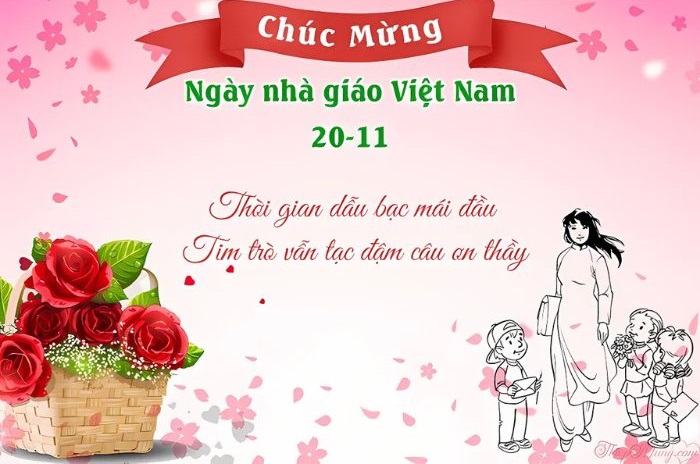 ảnh trang trí thiệp 20/11 đẹp