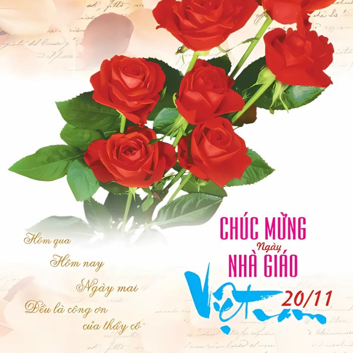 ảnh trang trí thiệp 20/11 full hd
