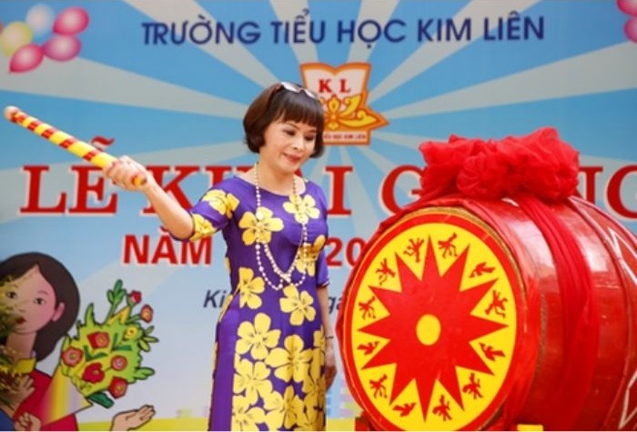 ảnh trang trí trống khai giảng đẹp