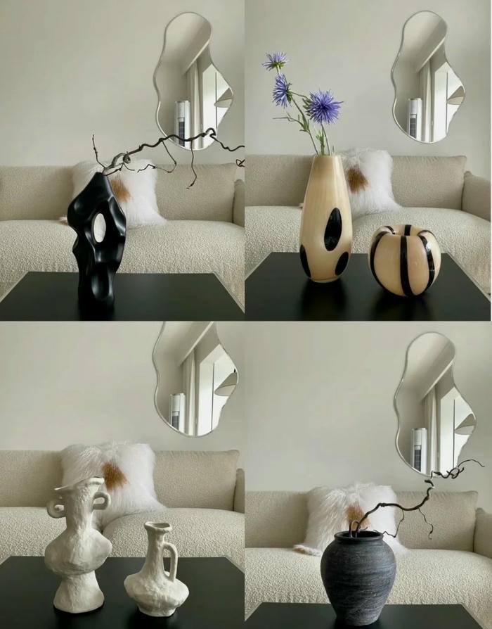 bình hoa trang trí kệ tivi