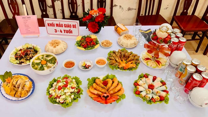hình ảnh trang trí mâm cơm dự thi siêu chất