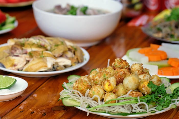 hình ảnh trang trí mâm cơm dự thi siêu đẹp