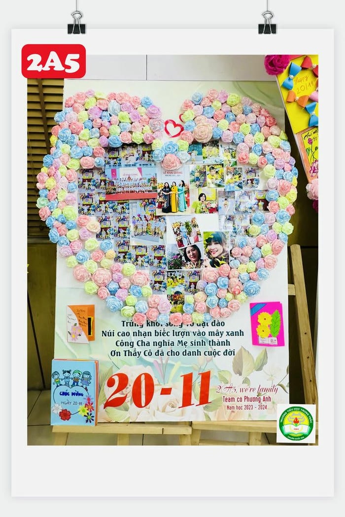 hình ảnh trang trí thiệp 20/11 cute nhất