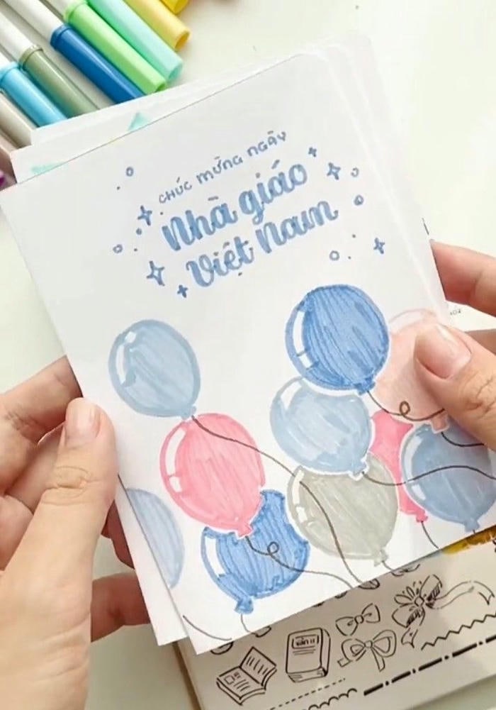 hình ảnh trang trí thiệp 20/11 cute
