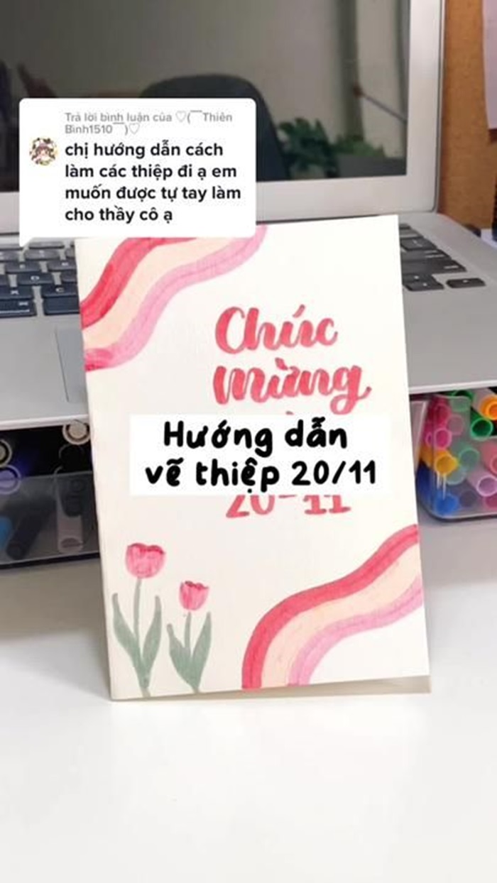 hình ảnh trang trí thiệp 20/11 đáng yêu