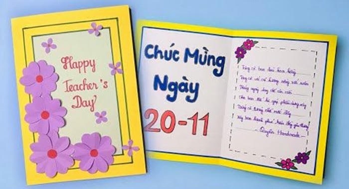 hình ảnh trang trí thiệp 20/11 đẹp nhất