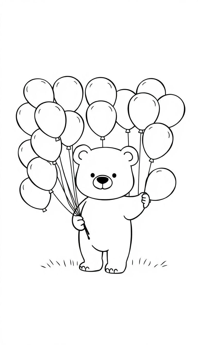 hình tô màu cute dễ