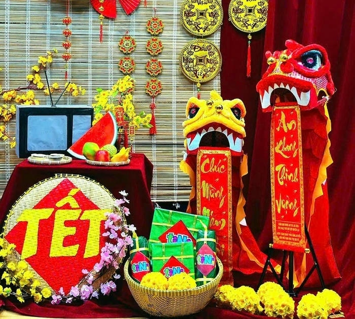 lam do trang tri tet dep cuc