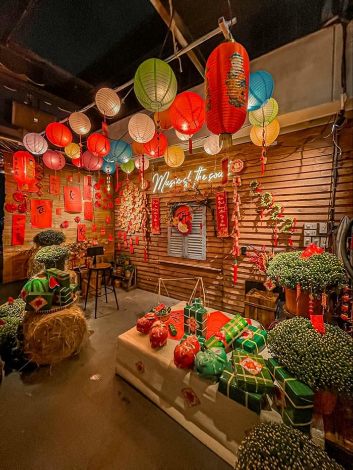 Ý tưởng trang trí quán cafe ngày Tết 