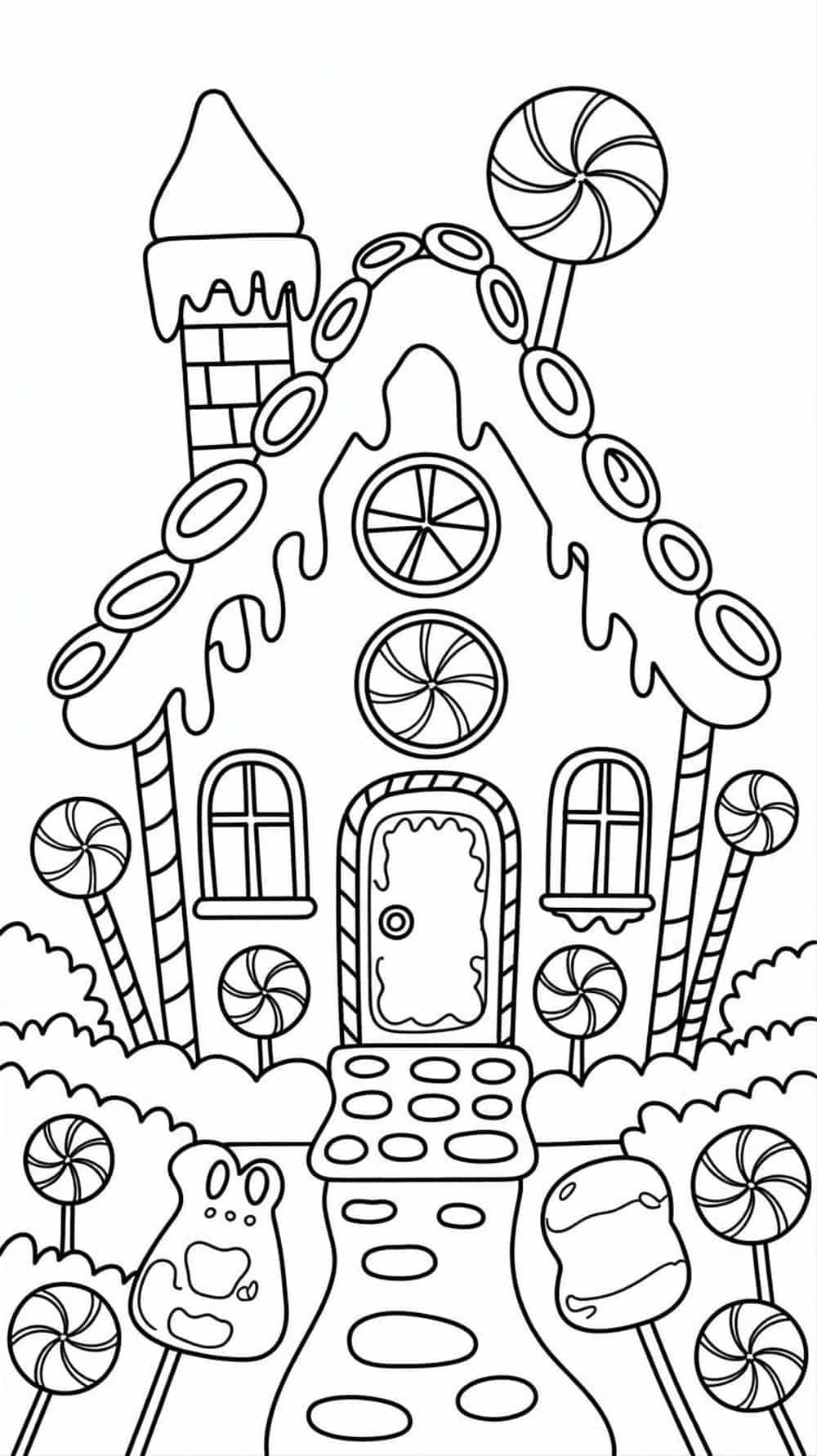 ngôi nhà tranh tô màu