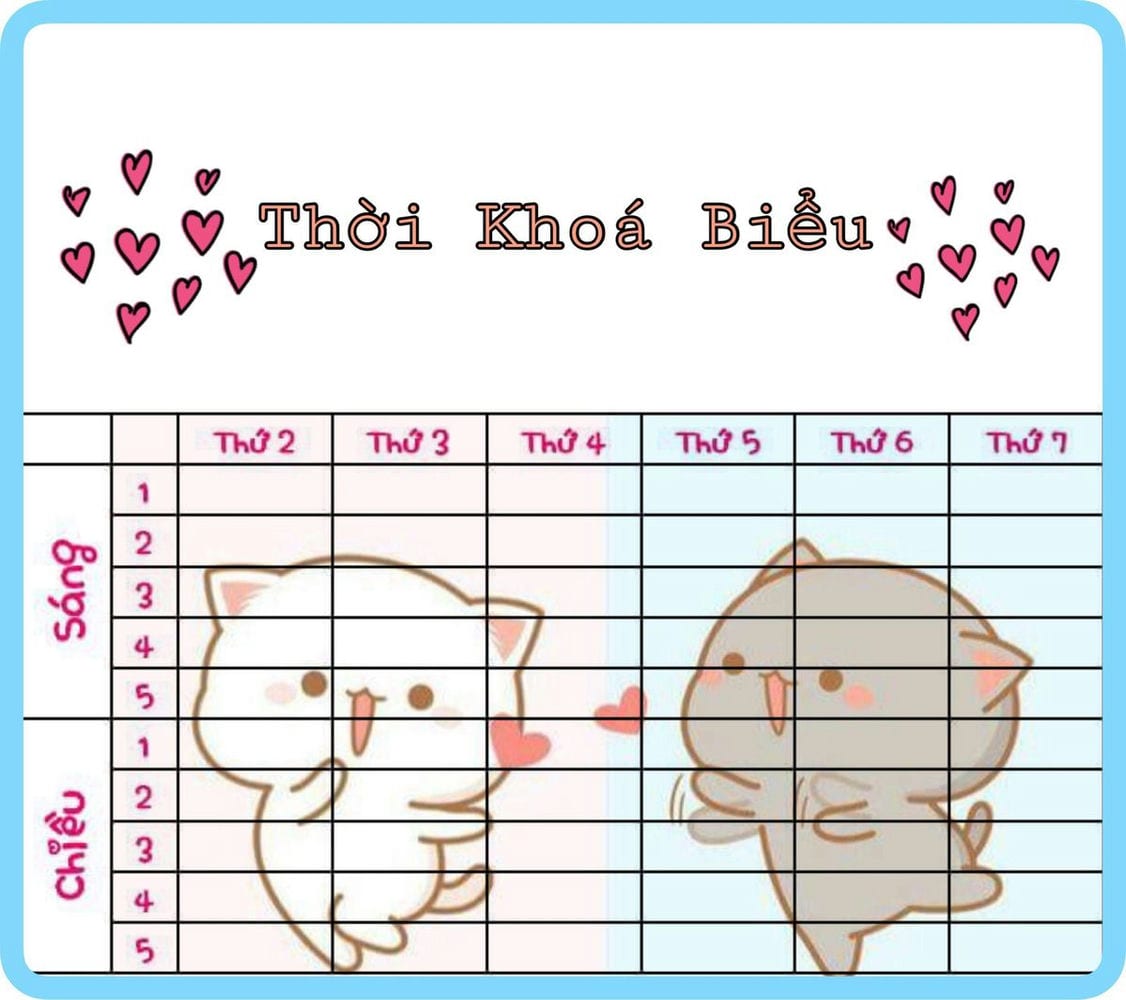 sáng tạo thời khóa lớp