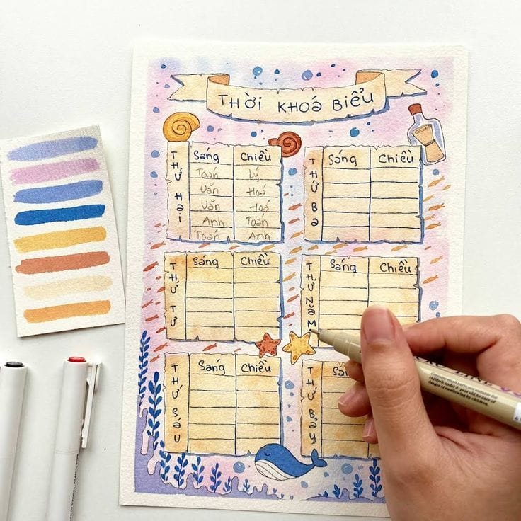 thiết kế thời khóa lớp