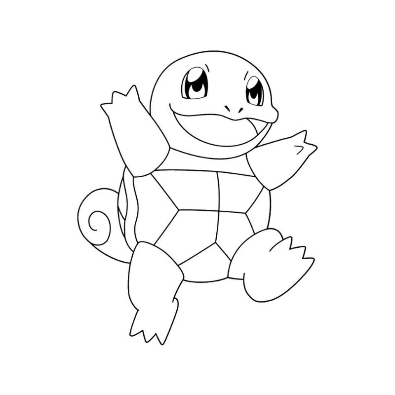 tô màu pokemon hệ nước