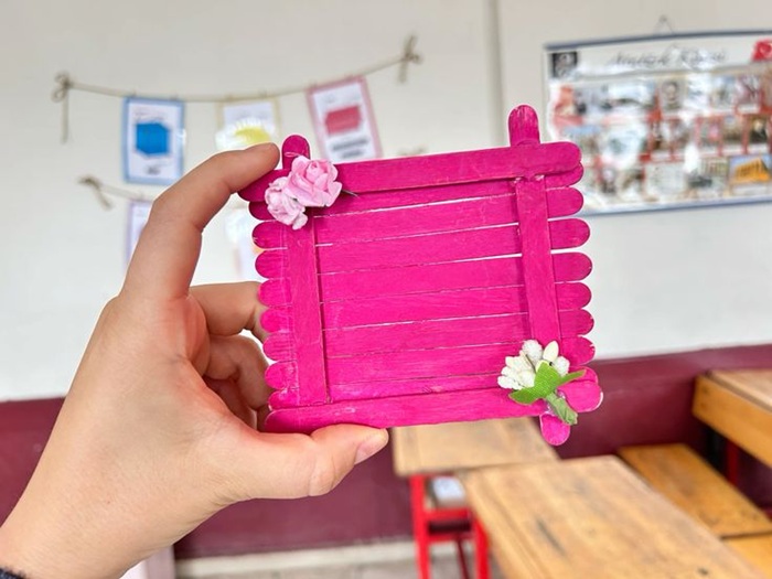 trang trí khung ảnh siêu dễ thương