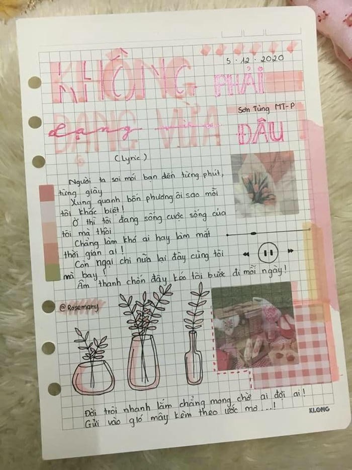 trang trí lưu bút siêu xinh