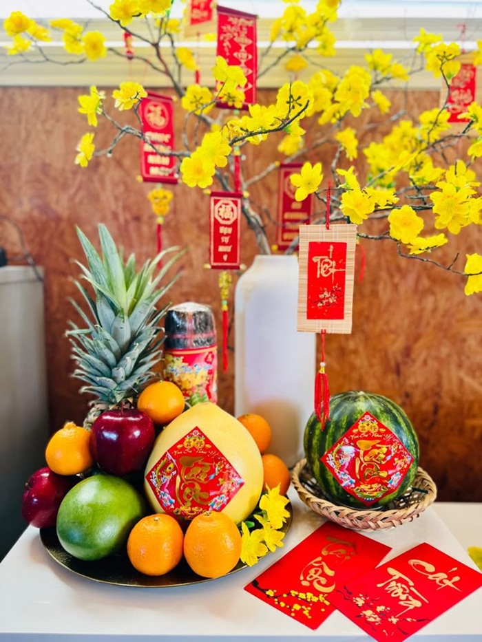 trang trí mâm ngũ quả ngày tết