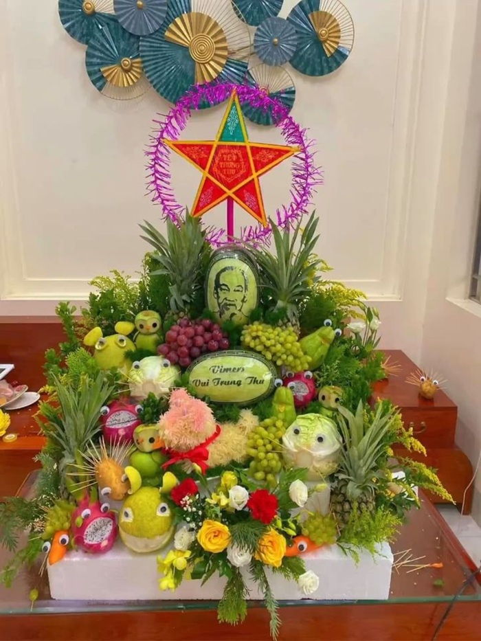 trang trí mâm ngũ quả trung thu