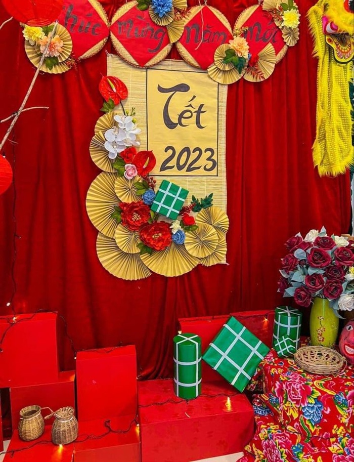 trang trí mành tết cực kì đẹp