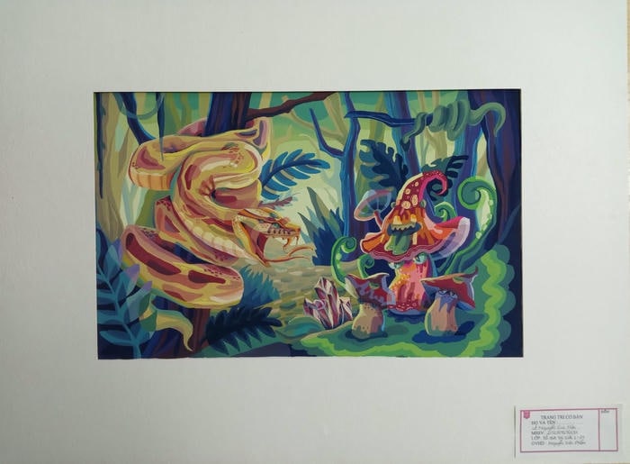 trang trí màu cực chất