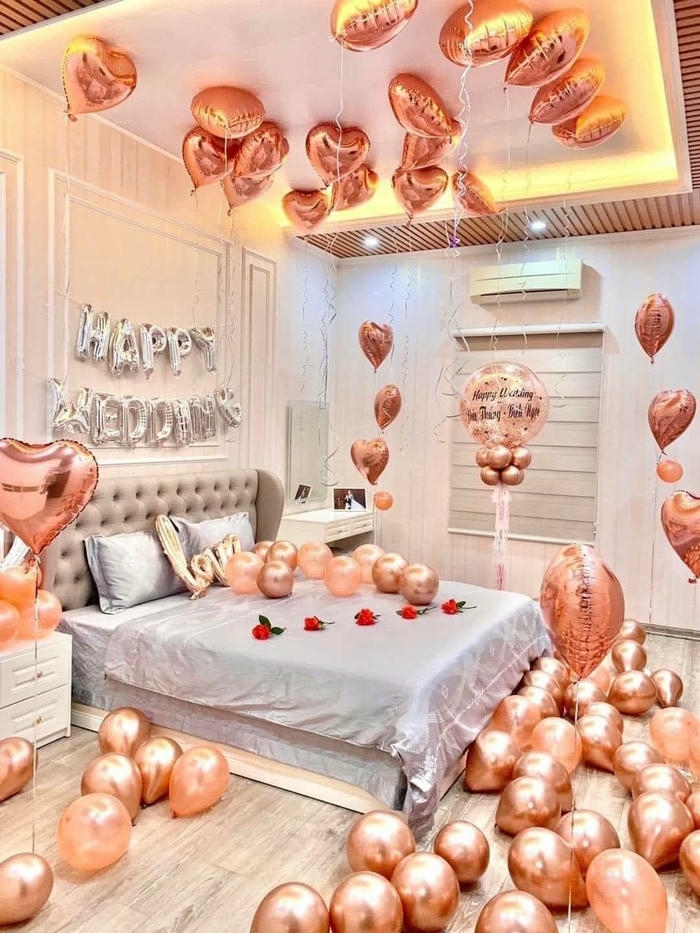 trang trí phòng tân hôn hạnh phúc