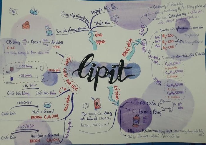 trang trí sơ đồ tư duy hóa học đẹp nhất