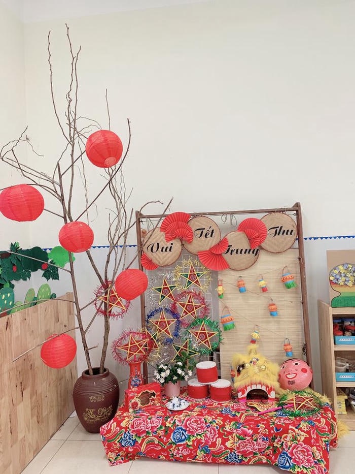 trang trí tết trung thu cho trường học cute nhất