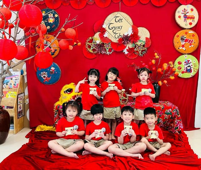 trang trí tết trung thu cho trường học xinh đẹp