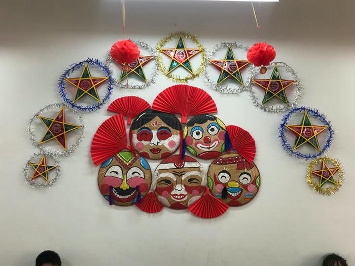 trang trí tết trung thu cho trường học xinh nhất