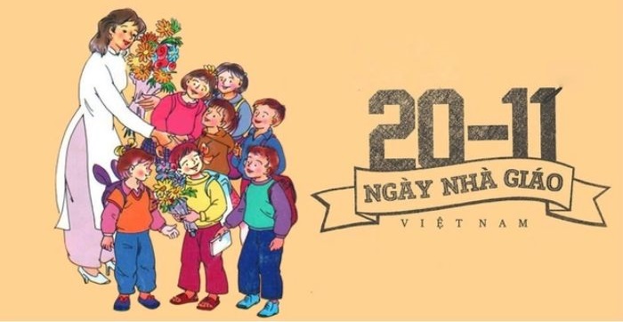 trang trí thiệp 20/11 cực đáng yêu