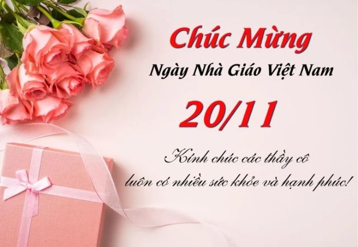 trang trí thiệp 20/11 cực dễ thương