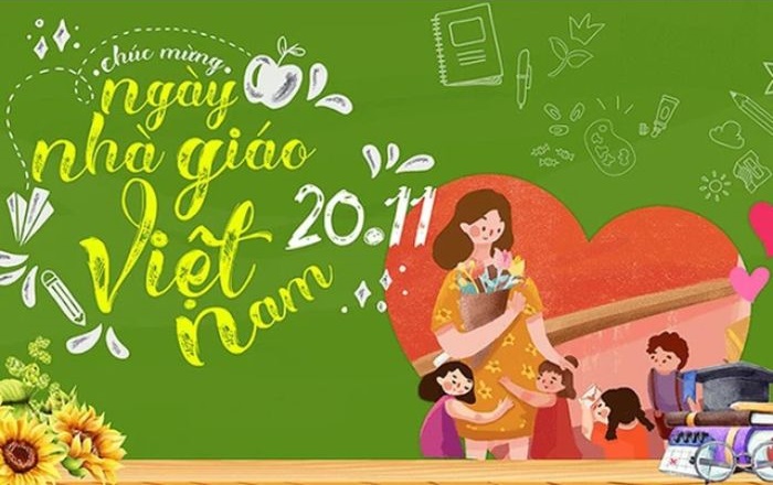 trang trí thiệp 20/11 đáng yêu