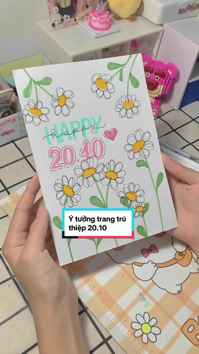 trang trí thiệp 20/11 đẹp nhất