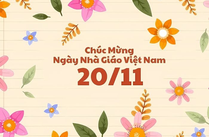 trang trí thiệp 20/11 siêu dễ thương