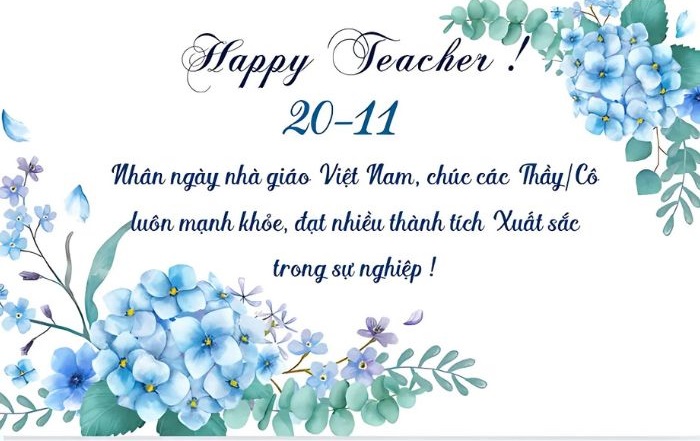 trang trí thiệp 20/11 siêu xinh