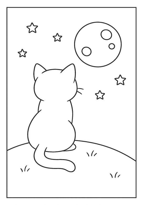 tranh tô màu cute dễ