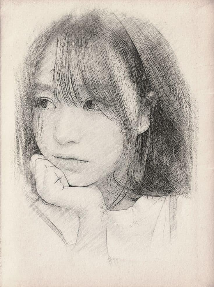 vẽ tranh chân dung hà