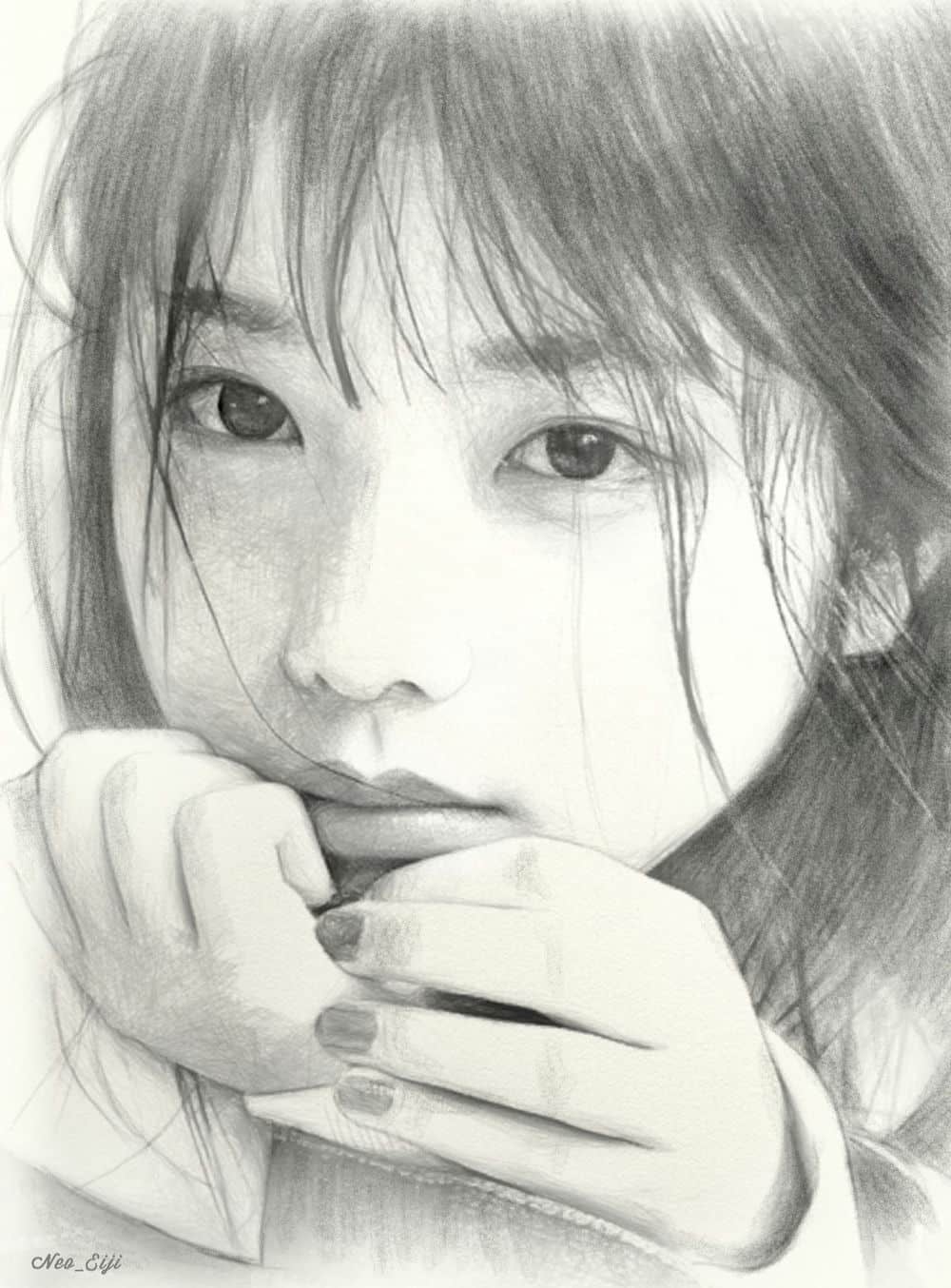 vẽ tranh chân dung thật