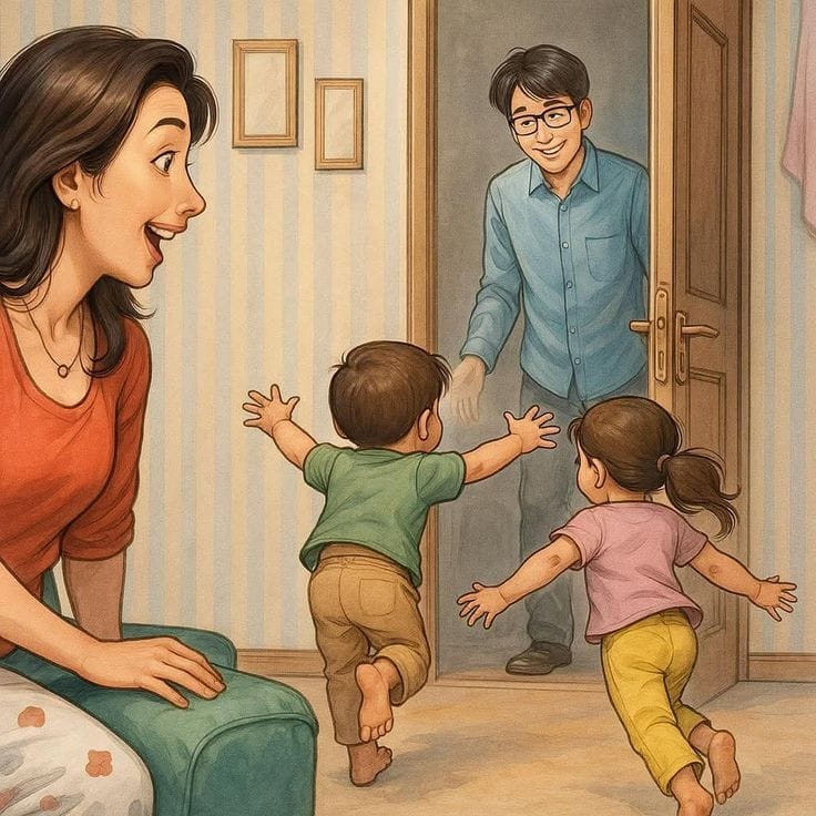 vẽ tranh gia đình đẹp