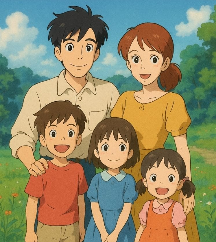 vẽ tranh gia đình hiền