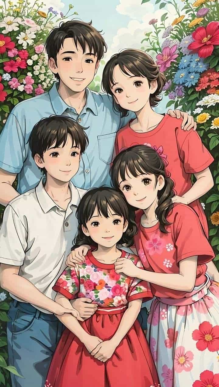 vẽ tranh gia đình sum