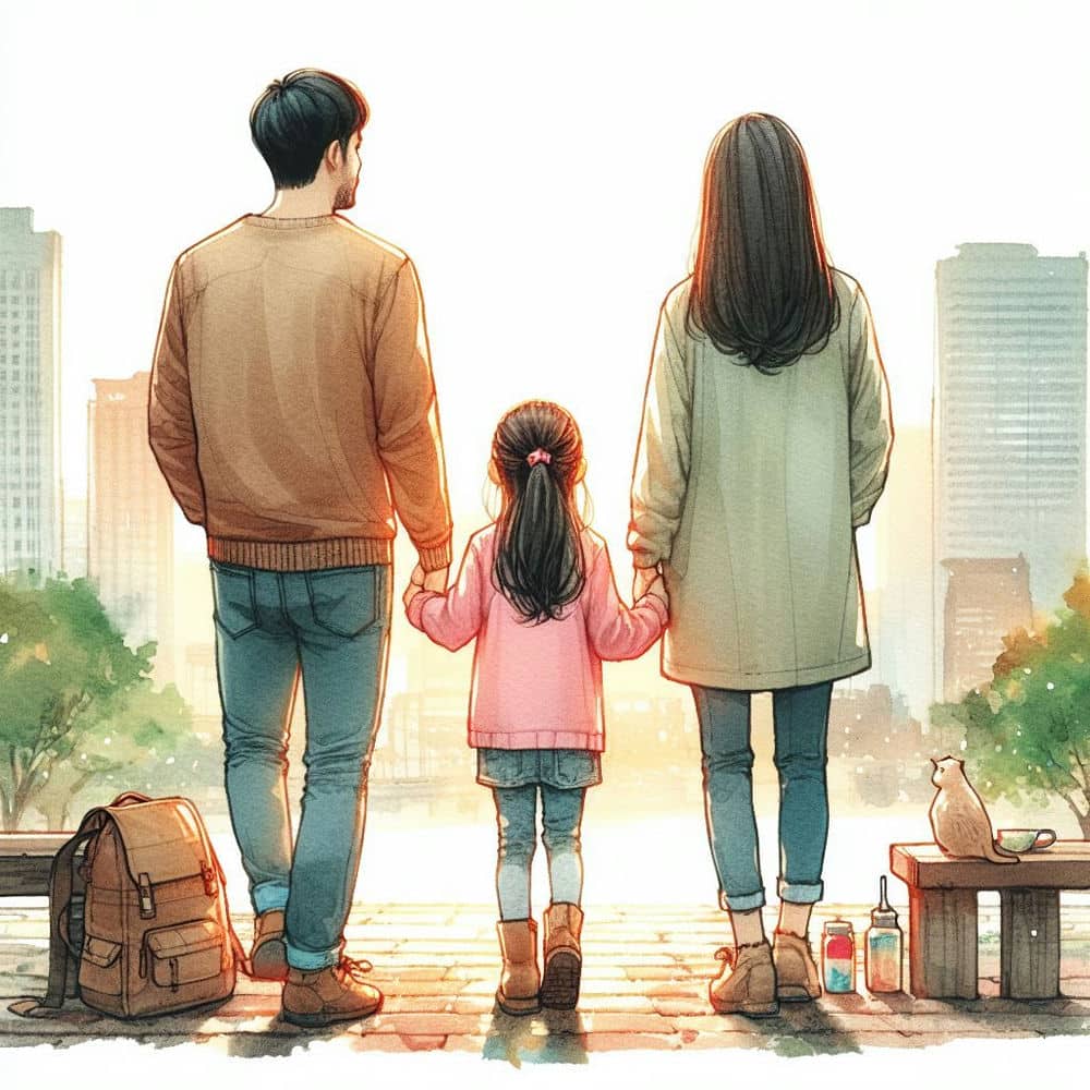 vẽ tranh gia đình vui