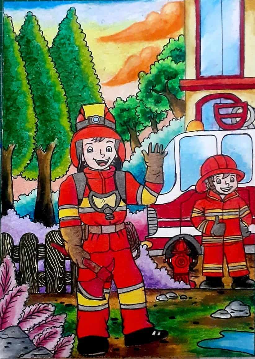 vẽ tranh ước mơ xanh